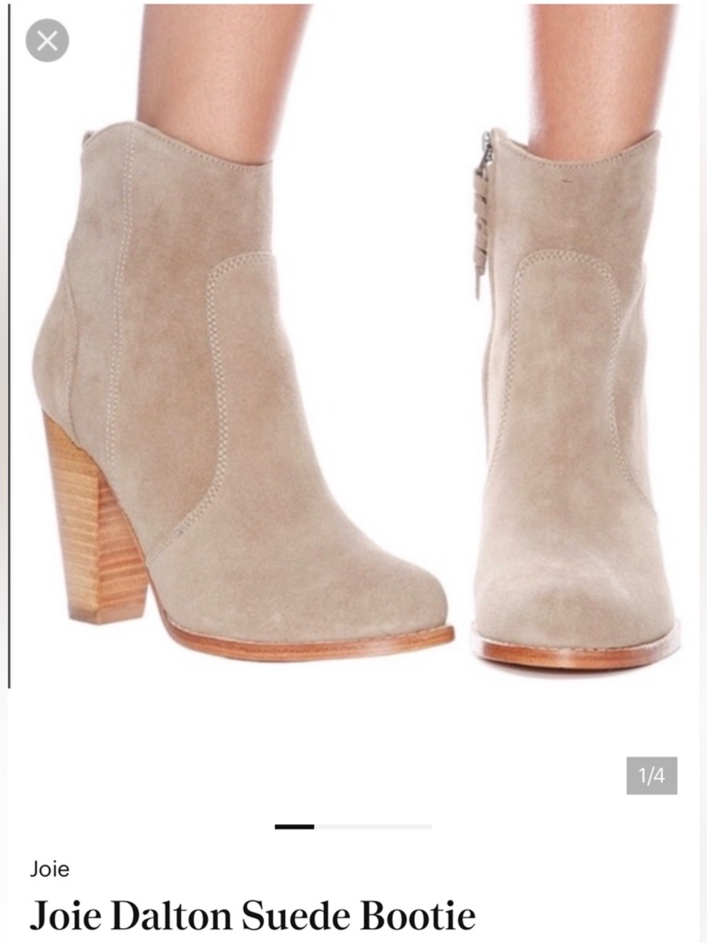 Joie Dalton suede bootie